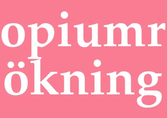 Synonym opiumrökning