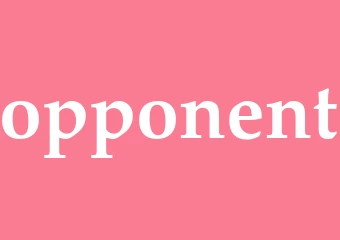 Synonym opponent