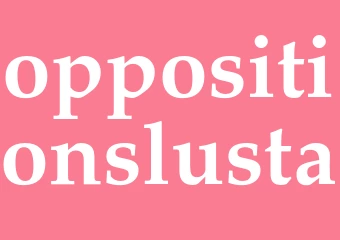Synonym oppositionslusta