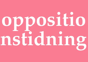Synonym oppositionstidning