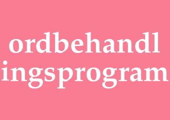 Synonym ordbehandlingsprogram