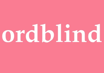 Synonym ordblind