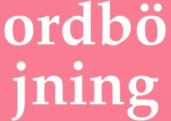 Synonym ordböjning