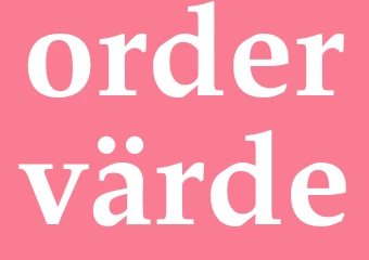 Synonym ordervärde