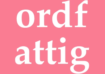 Synonym ordfattig