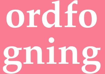 Synonym ordfogning