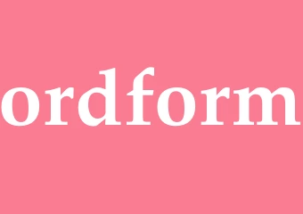 Synonym ordform