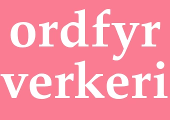 Synonym ordfyrverkeri