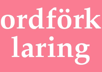 Synonym ordförklaring