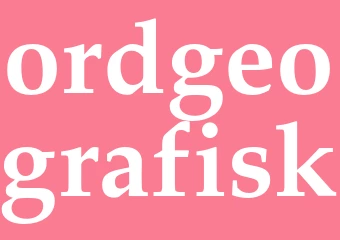 Synonym ordgeografisk