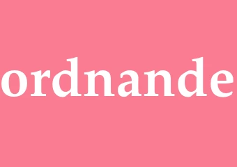 Synonym ordnande