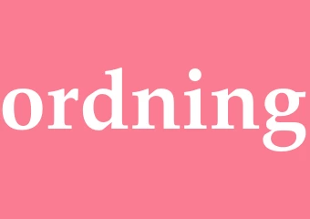 Synonym ordning
