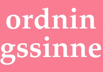 Synonym ordningssinne