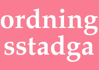 Synonym ordningsstadga