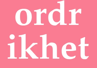 Synonym ordrikhet