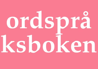 Synonym ordspråksboken