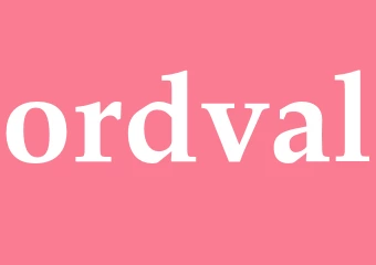 Synonym ordval