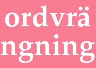 Synonym ordvrängning