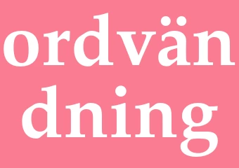 Synonym ordvändning