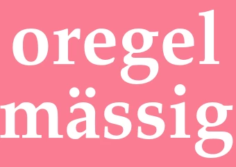 Synonym oregelmässig