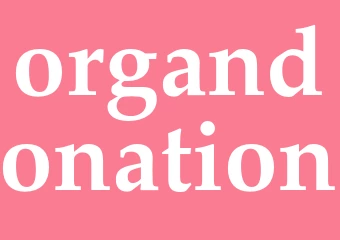 Synonym organdonation