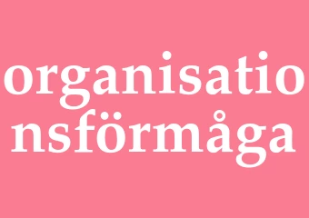 Synonym organisationsförmåga