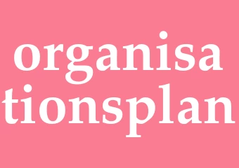 Synonym organisationsplan