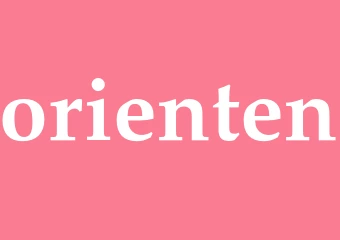 Synonym orienten