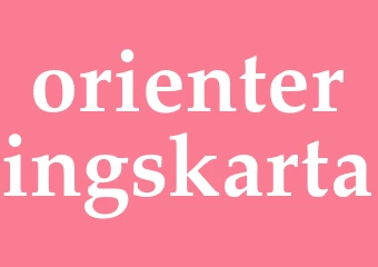 Synonym orienteringskarta