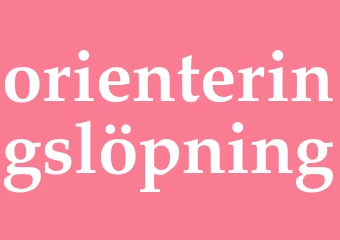 Synonym orienteringslöpning