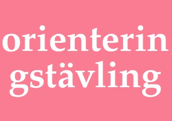 Synonym orienteringstävling