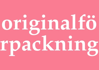 Synonym originalförpackning