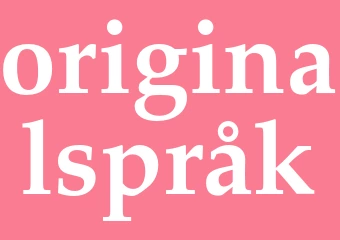 Synonym originalspråk