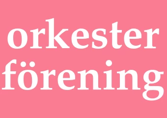 Synonym orkesterförening