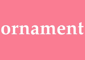 Synonym ornament