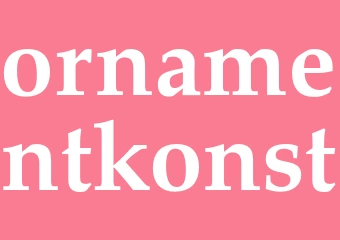 Synonym ornamentkonst