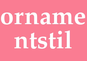 Synonym ornamentstil