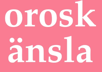 Synonym oroskänsla