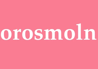 Synonym orosmoln