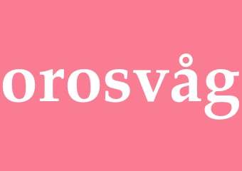 Synonym orosvåg