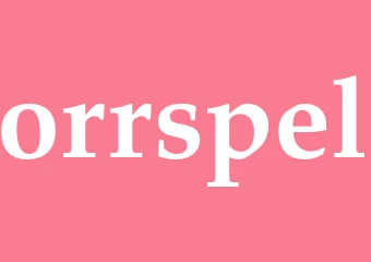 Synonym orrspel