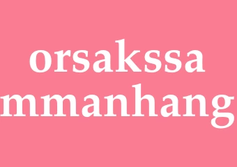 Synonym orsakssammanhang