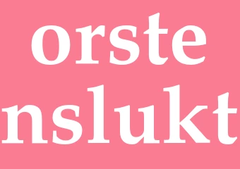 Synonym orstenslukt