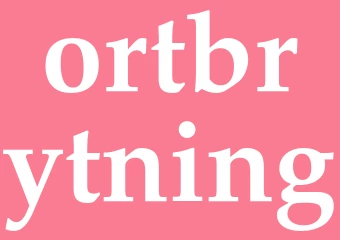Synonym ortbrytning