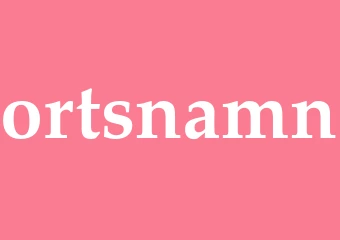 Synonym ortsnamn