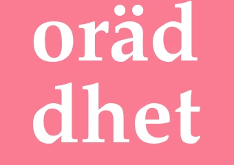 Synonym oräddhet