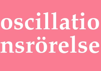 Synonym oscillationsrörelse