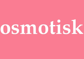 Synonym osmotisk