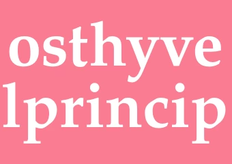 Synonym osthyvelprincip