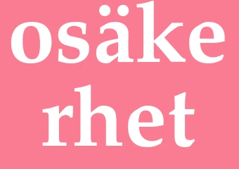 Synonym osäkerhet